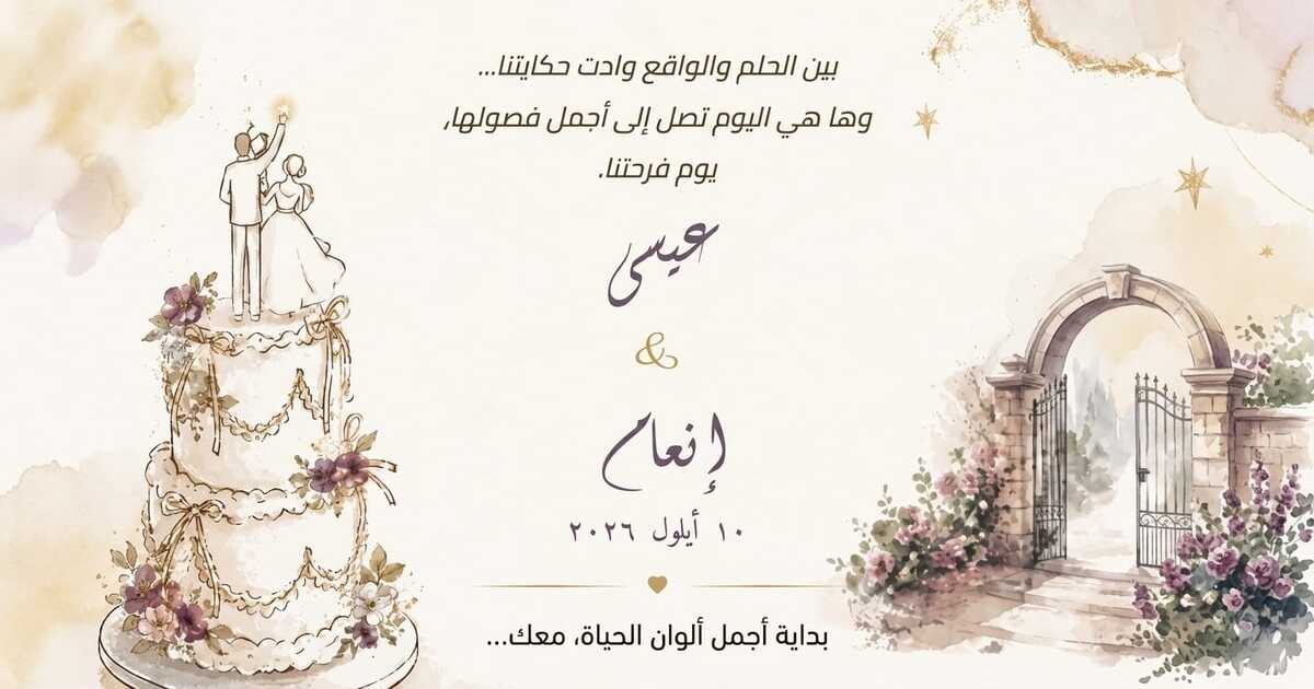 Issa & Inaam's Wedding digital wedding invitation demo