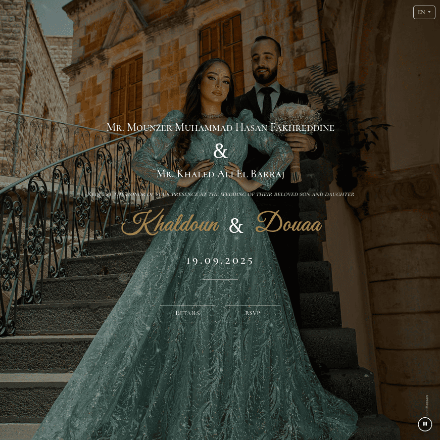 Khaldoun & Dauaa - Digital Invitation